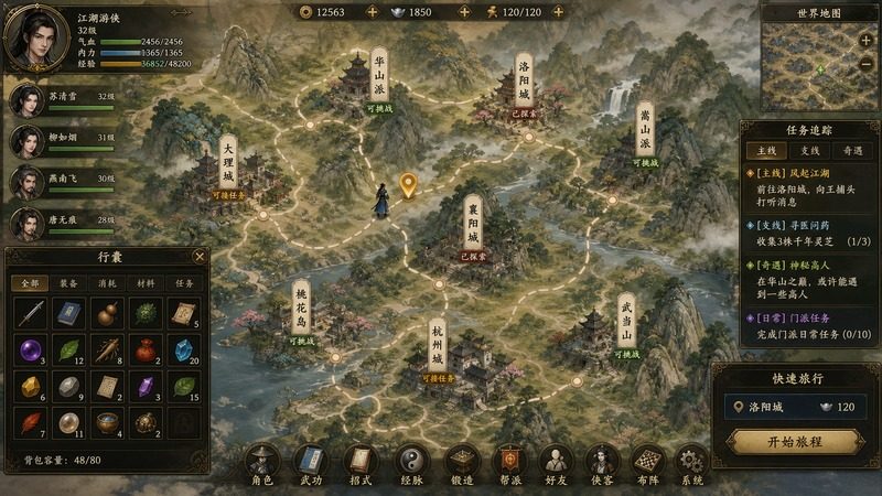 金庸群侠传5爱与死仙狐MOD六周年 中文界面 场景图 2