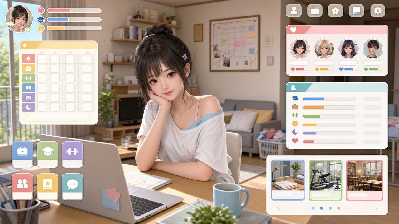 能干的后辈小葵酱 互动SLG 演示图 4