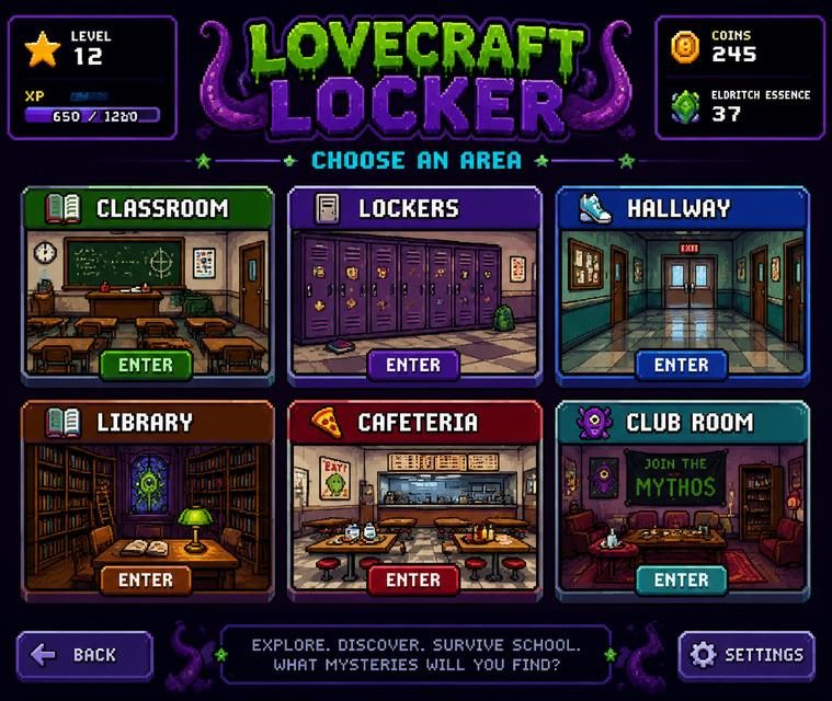 Lovecraft Locker 玩法展示 实机截图 2