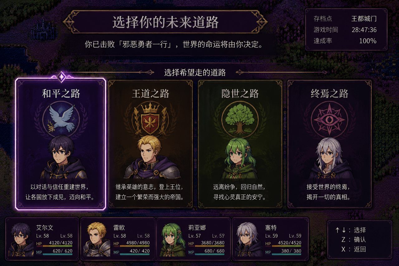 邪恶勇者一行 角色路线 玩法截图 2